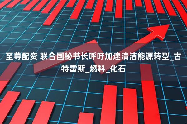 至尊配资 联合国秘书长呼吁加速清洁能源转型_古特雷斯_燃料_化石