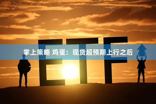 掌上策略 鸡蛋:现货超预期上行之后
